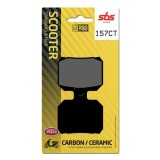 SBS - Plăcuțe de fr&acirc;nă 157CT pentru scuter (Carbon/Ceramic)