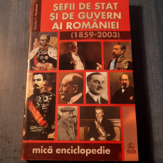 Sefii de stat si de guvern ai Romaniei 1859 - 2003 Nicolae C. Nicolescu autograf