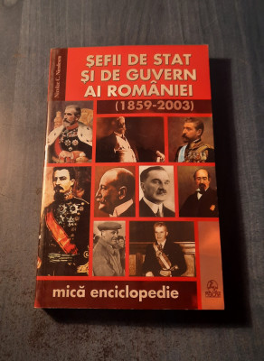 Sefii de stat si de guvern ai Romaniei 1859 - 2003 Nicolae C. Nicolescu autograf foto