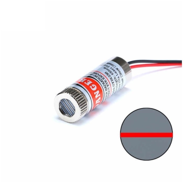 Laser rosu - minus 5mW fi12x35mm