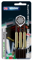 Set dart , steel Winmau Broadside Classic Brass. 22g foto