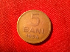Moneda Romania 5 Bani 1954 bronz , cal. F.Buna foto