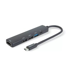 Hub USB multifunctional Delight HDMI + USB Type-C 3.0 + 3x USB-A /1x