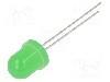 Dioda LED, 8mm, verde, 400mcd, 7,5mA, 3...15V, OPTOSUPPLY - OSG58164A-VV