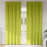 Perdele cu perdele 2 pcs Verde măr 225 x 140 cm Poliester