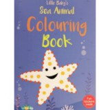 Cumpara ieftin Little Baby&#039;s: Sea Animal Colouring Book - Fun Stickers Inside