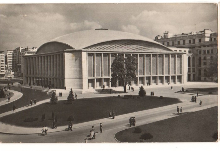CPIB 21602 - CARTE POSTALA - BUCURESTI. SALA PALATULUI R.P.R., VEDERE EXTERIOARA