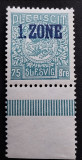 Germania, 1920 Plebiscit Schleswig ,Mi#24II,eroare placa - Litera E sparta jos