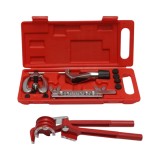 Trusa bercluire si indoit tevi Hvac Breckner Germany 11 piese cu taietor si dispozitiv de indoit, pentru cupru/aluminiu/alama, scala 45 90 135 180,