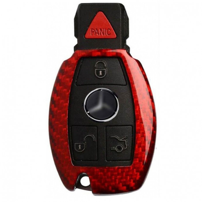 Husa Cheie Mercedes-Benz W203 W210 W211 Vetter Carbon Glossy Red CSAFW203GR