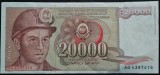 Bancnota 20000 DINARI / DINARA - RSF YUGOSLAVIA, anul 1987 *cod 402