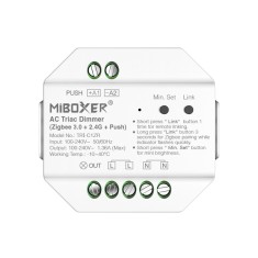 Controller Dimmer Led AC Triac, Zigbee 3.0 + RF 2.4Ghz + Push, MiBoxer TRI-C1ZR