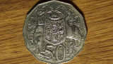 Australia - moneda de colectie uriasa - 50 cents centi 2008 aunc - senzationala!, Australia si Oceania