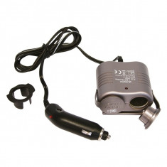 Priza auto dubla Carpoint 12V 1A max.120W cu led si cablu de 130cm Kft Auto foto