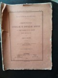 Academia Romana - Corespondenta Domnilor si Boierilor Romani - Ioan C. Filitti.