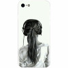Husa silicon pentru Apple Iphone 5 / 5S / SE, Girl With Headphone