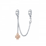 Talisman din Argint Rose Clover Charm