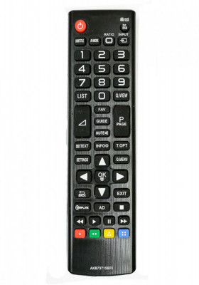 Telecomanda pentru LG AKB73715603, Universal, x-remote, Negru foto