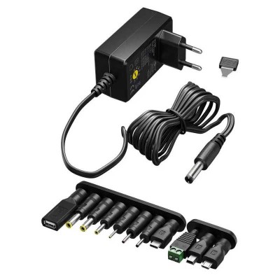 Alimentator universal 5-15V 36W 2.4A /11 adaptoare /USB-C /USB-A foto