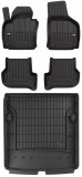 Set Covorase Auto Cauciuc Negro Skoda Octavia 2 2004-2013 Pro Line Tip Tavita 3D 3D407145 + Tavita Portbagaj Negro Skoda Octavia 2 2004-2013 Combi TM4