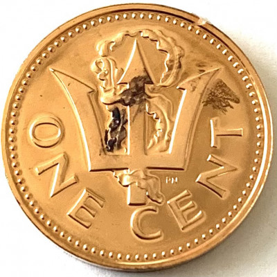 BARBADOS 1 CENT 1973 PROOF foto