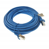 Cumpara ieftin Cablu ecranat FTP, Lanberg 41906, cat.6, mufat 2xRJ45, lungime 10m, AWG 26, 250 MHz, de legatura retea, ethernet, albastru