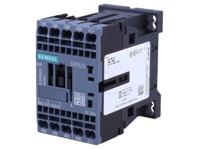 Contactor 4P NO 24VDC 10A pentru șină DIN foto