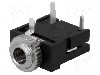 Conector jack, Jack 3,5mm x 18,6mm, 3 contacte, mama, SCHURTER - 4832.2320