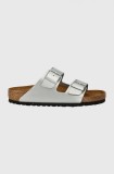 Birkenstock papuci Arizona femei, culoarea argintiu, 1012282