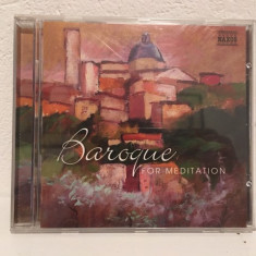 * CD muzica clasica: BAROQUE FOR MEDITATION, Vivaldi, Handel, Albinoni, Bach ...