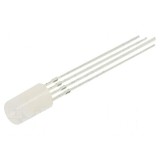 LED 5mm RGB cu intensitate 750-2180mcd și unghi de 120&deg;, 102mW