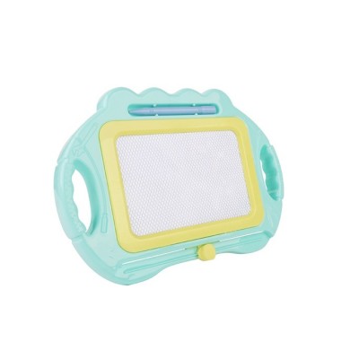 Tabla Magnetica pentru desen Flippy, Pix, forma dreptunghi, dimensiuni 23x17 cm, Dezvolta Creativitatea, cu picioare suport, Albastru foto