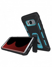 Carcasa protectie spate 2 in 1 pentru Samsung Galaxy S8 G950, albastra foto