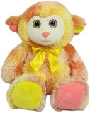 Jucarie de plus Oaie Oita portocalie cu botic alb 54 cm