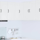 vidaXL Dulap de bucătărie Alb lucios 57 x 57 x 80 cm Lemn compozit 884728