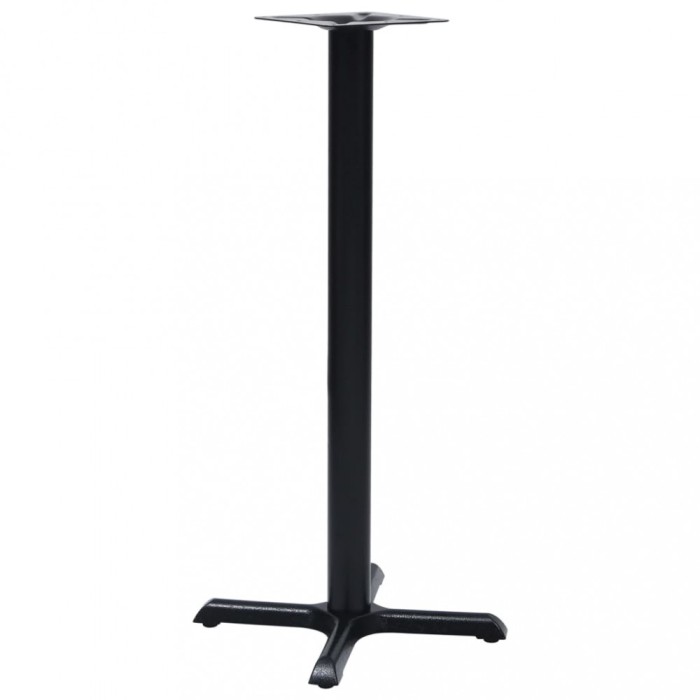 vidaXL Picior masă de bistro, negru, 56 x 56 x 107 cm, fontă