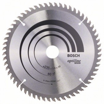 Bosch Disc Optiline Wood 235x30x60T - 3165140373746 foto