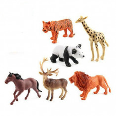 Set figurine animale salbatice , 6 piese , multicolor, 3 ani + foto