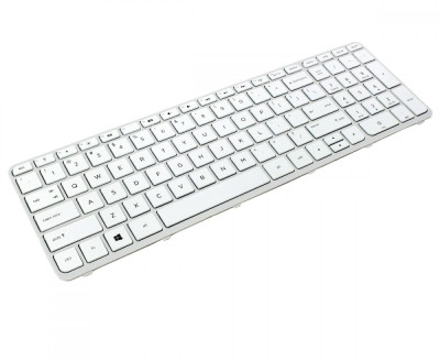 Tastatura laptop HP 250 G3 alba US/UK cu rama foto