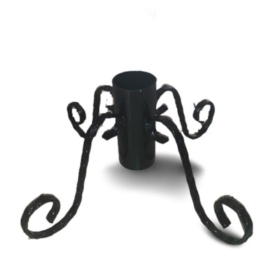 Suport Brad Natural Metalic &amp;ndash; 200cm, Negru, Robust foto