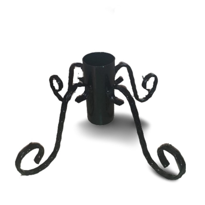 Suport Brad Natural Metalic &ndash; 200cm, Negru, Robust