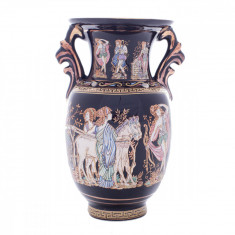 Vaza Ceramica cu Foita de Aur 24K 25cm COD: 469
