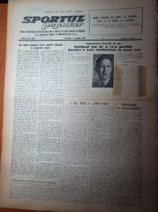 sportul popular 10 aprilie 1954-fotbal CCA-locomotiva grivita rosie,atletism,sah foto