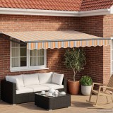 vidaXL Cort electric retractabil 3 x 2,5 m Poliester cu Acoperire PU 3420111