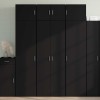 VidaXL Dulap &icirc;nalt, negru, 70x42,5x185 cm, lemn prelucrat 3281428