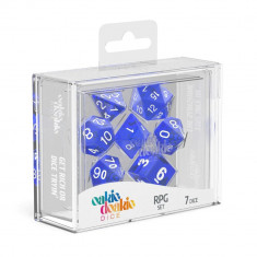 Set Zaruri Oakie Doakie Dice RPG Set Translucent (7) - Albastru