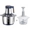 Tocator electric profesional Beyers, bol 3L, inox, putere 1000W, 4 lame, model 2025 + Cadou tocator manual bol 3 L din sticla