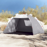 VidaXL Cort camping 4 persoane gri impermeabil setare rapidă