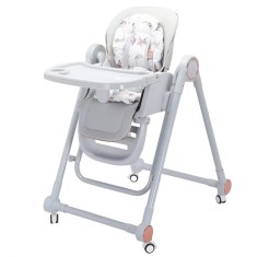 Scaun de Masa pentru Bebelusi si Copii, Flippy, Tavita si Husa Detasabile, Multifuncțional, Stabil, Centura de Siguranta, Inaltime Ajustabila, Spatar