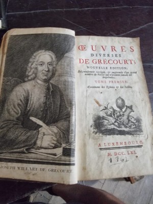 De Grecourt - Oeuvres Diverses. Tome Premier foto